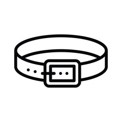 A customizable icon of belt in modern design style