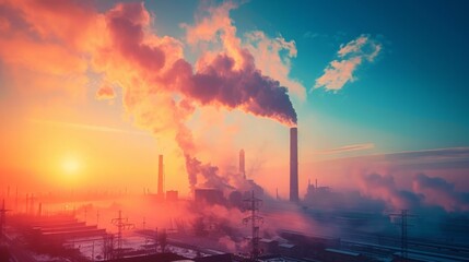 Fototapeta premium Net zero by 2050. Carbon neutral. Net zero greenhouse gas emissions target. Climate neutral long term strategy. No toxic gase. Limit climate change and grobal warming. Sustainable business development
