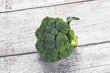 Raw ripe green broccoli cabbage