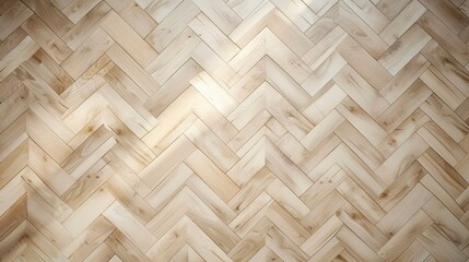 Pearl oak wooden floor background. Herringbone pattern parquet backdrop