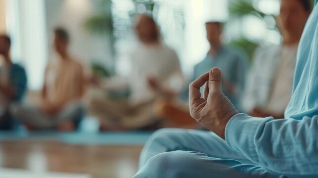 The group meditation focus