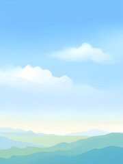 Obraz premium field of grass and sky