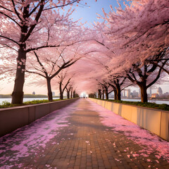 Breathtaking Washington DC Cherry Blossoms in Full Bloom, Symbolizing Friendship and Cultural richness