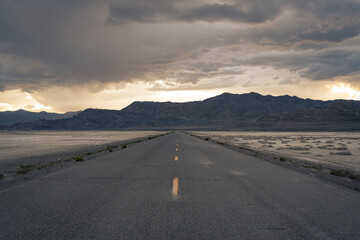 Sunset in the Salt Flats