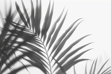 Fototapeta premium Tropical Palm Frond Shadows