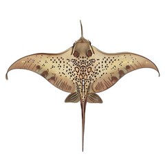 Stingray Vintage Revival animal fashion cartoon isolated whitebackground 16:9