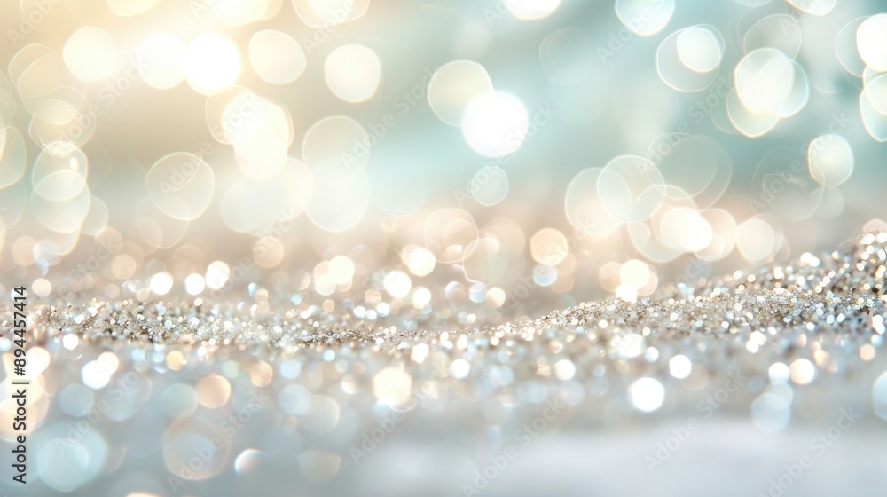 Canvas Prints a blurry image of a white background with a lot of small white dots