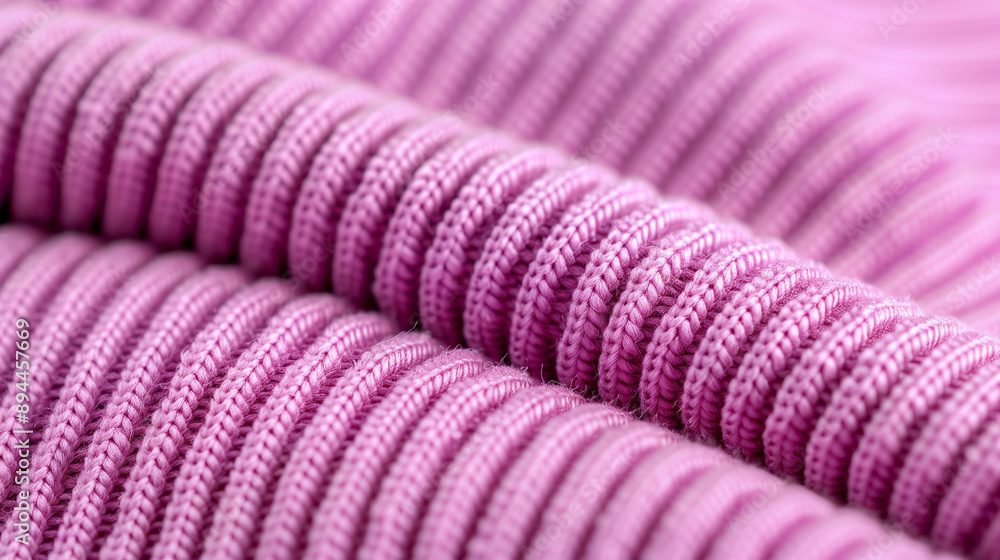 Poster close-up of textured pink fabric showcasing intricate textile patterns. the delicate weave highlight