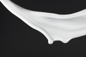 흐르는 액체 하얀 우유