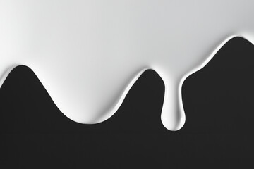 흐르는 액체 하얀 우유