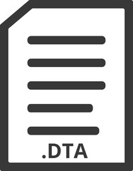 DTA  line document icon