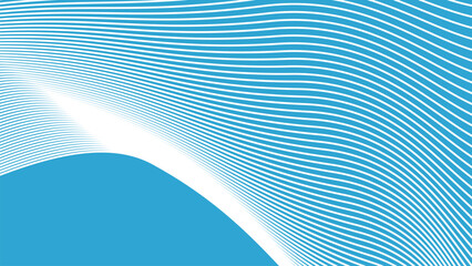 Naklejka premium Cyan blue abstract background with curve line for backdrop or presentation
