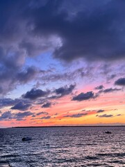 sunset over the sea