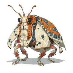 Tick Japanese Street animal fashion cartoon isolated whitebackground 16:9