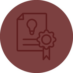 Patent Vector Line Maroon Circle Maroon
