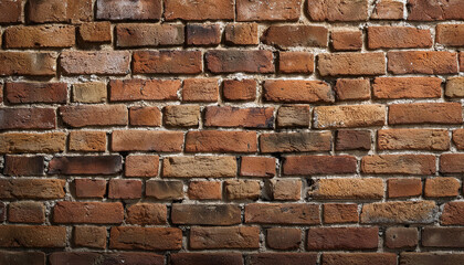 Obraz premium ビンテージ ダークブラウンの素焼き煉瓦の背景素材 一面煉瓦