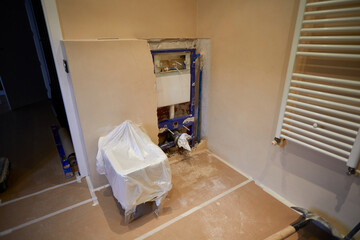 Work to replace the internal cistern