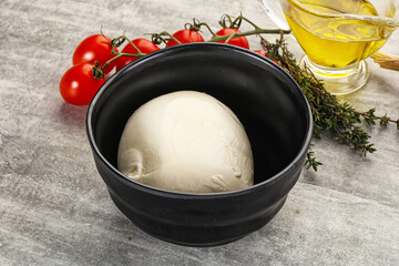 Round Mozzarella young cheese ball