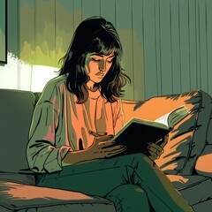 a comic of a woman's apartment