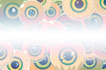 Halloween scary creepy crazy red eyeballs  background, poster, web, banner, invitation, card, template