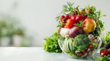 World food day concept with Various vegetables in Glass dome,world vegetable day,vegetable on the world,fresh different vegetable,vegan day,world food day,copy space,selective focus.