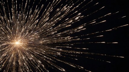 Light explosion shattered on black background wallpaper, fireworks dark background