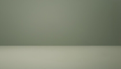 Khaki green empty studio background