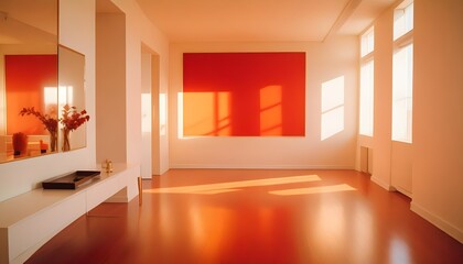 Fototapeta premium Photo interior modern design room 3d illustration