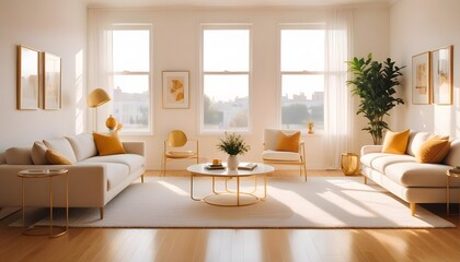 Fototapeta premium Photo interior modern design room 3d illustration