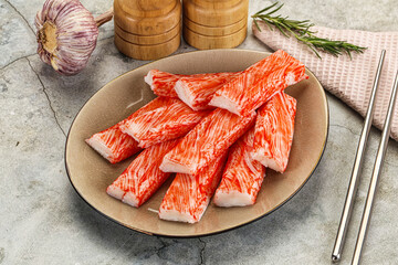 Crab meat stick surimi appetizer