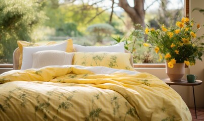 Luxurious Bedroom, Comfortable King Size Bed, premium cotton bed sheets, Residential hotel Interior