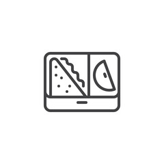 Lunchbox line icon