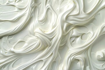 Obraz premium Whipped cream swirls and textures. Perfect for food, beauty, and product backgrounds.