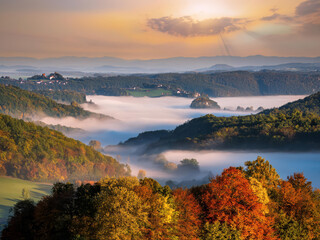 mist over the mountains