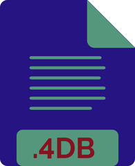 4DB File icon minimal