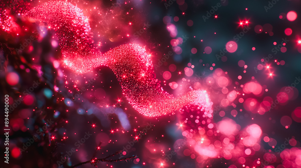 Aufkleber abstract background with a prominent dna structure, emphasizing genetic science and advancements in 