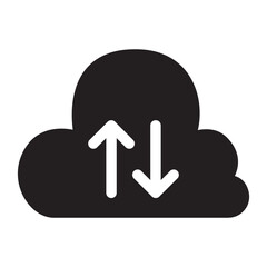 Cloud server icon vector illustration graphic design