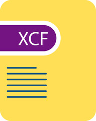 XCF  File icon deep and minimal