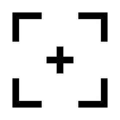 Obraz premium Aim icon in thin line style. Vector illustration graphic design