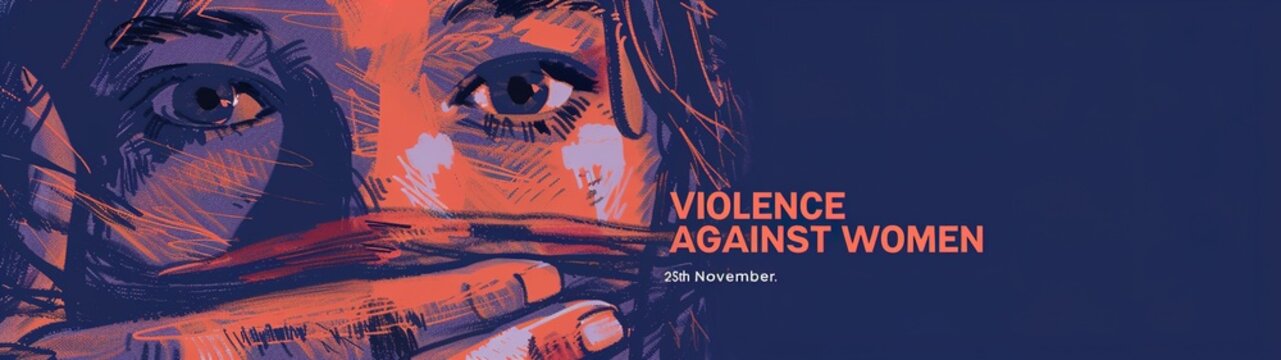 International day for the elimination of Violence Against Women" on white silhouette of human hand with the day,illustration