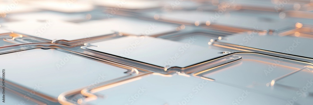 Poster futuristic technology integration - high-resolution 3d rendering with modern design aesthetic on cle