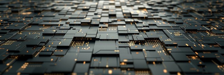 Futuristic 3D Technology Backdrop for Flexible Design Options