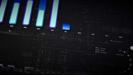 Dynamic data visuals for business info graphics, animated charts, and data-driven insights for a...