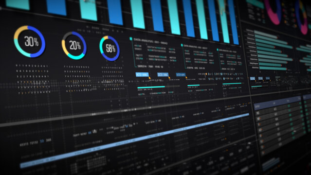 Dynamic data visuals for business info graphics, animated charts, and data-driven insights for a business meeting mock-up. Explore the world of trading, stock exchanges, and crypto