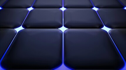 Fototapeta premium Close-up of the texture on a solar cell surface, lab environment, micro-textures highlighted, high resolution, detailed and tactile.
