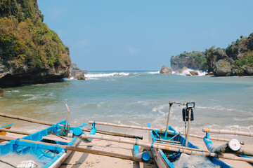 Fisherman's boat on the beach