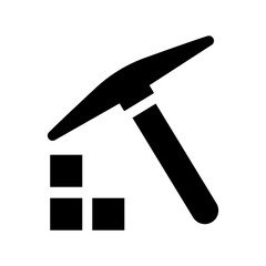 Gold mine icon vector illustration graphic design