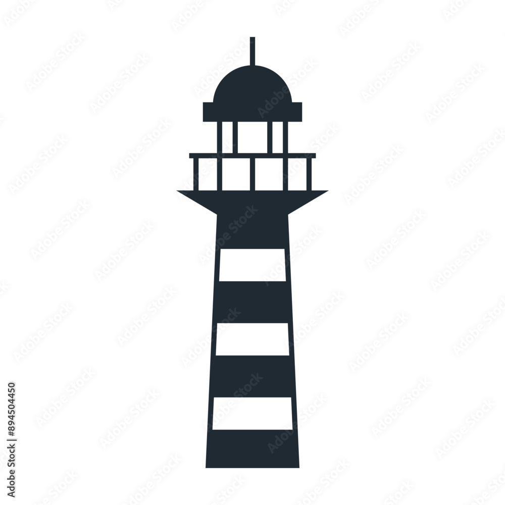 Poster lighthouse icon design element vector illustration.