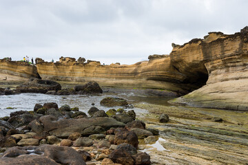Taiwan 18 June 2024: Yehliu Geological Park in Taiwan