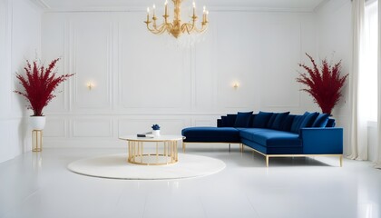 Photo interior modern design room 3d illustration